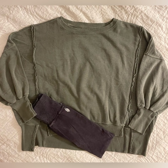 Free People We The Free Camden Sweatshirt Adventurer Size Large NWOT - Picture 9 of 13